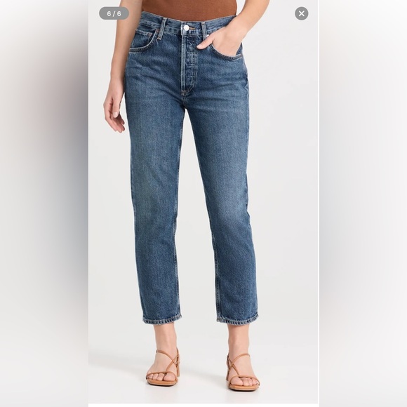Agolde Shopbop High Rise Straight Jeans - Picture 2 of 3